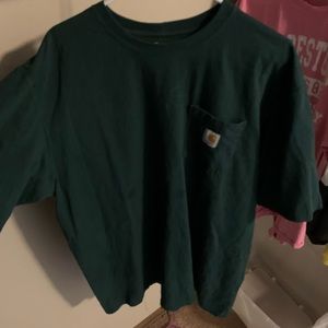 Green XL tall carhartt t shirt